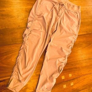 Athleta Sugarplum Mauve Ruched Pants